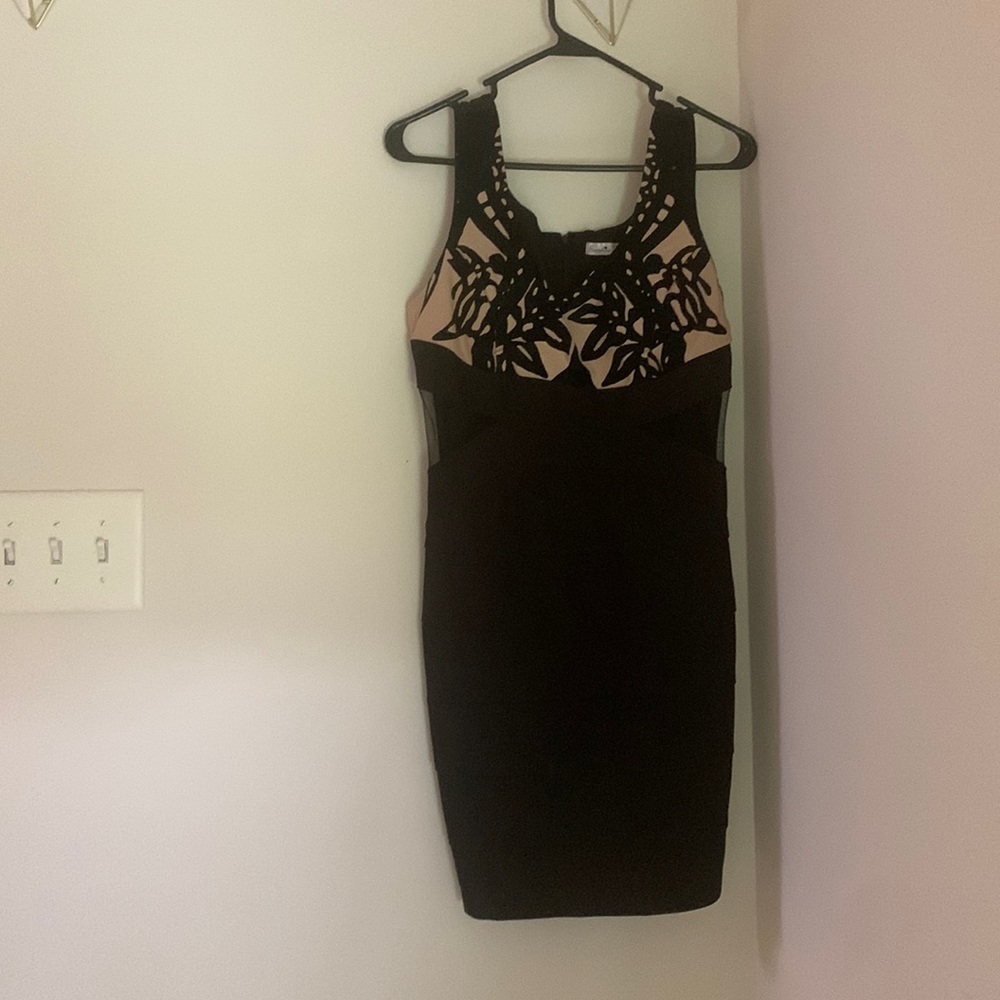 Mini dress with cut outs